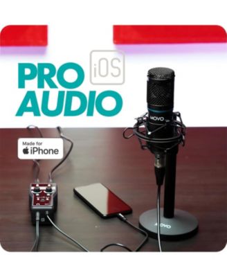 iPhone Podcast Equipment Bundle - Compatible with iPhone, iPad, iOS (Lightning)