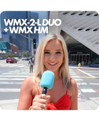 WMX-2-L-Duo Dual Wireless Lavalier Microphone for iPhone/Lightning Devices with WMX-HM Handheld Adapter