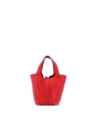 Pre-Owned HERMES PM Picotin Lock Bag Clemence