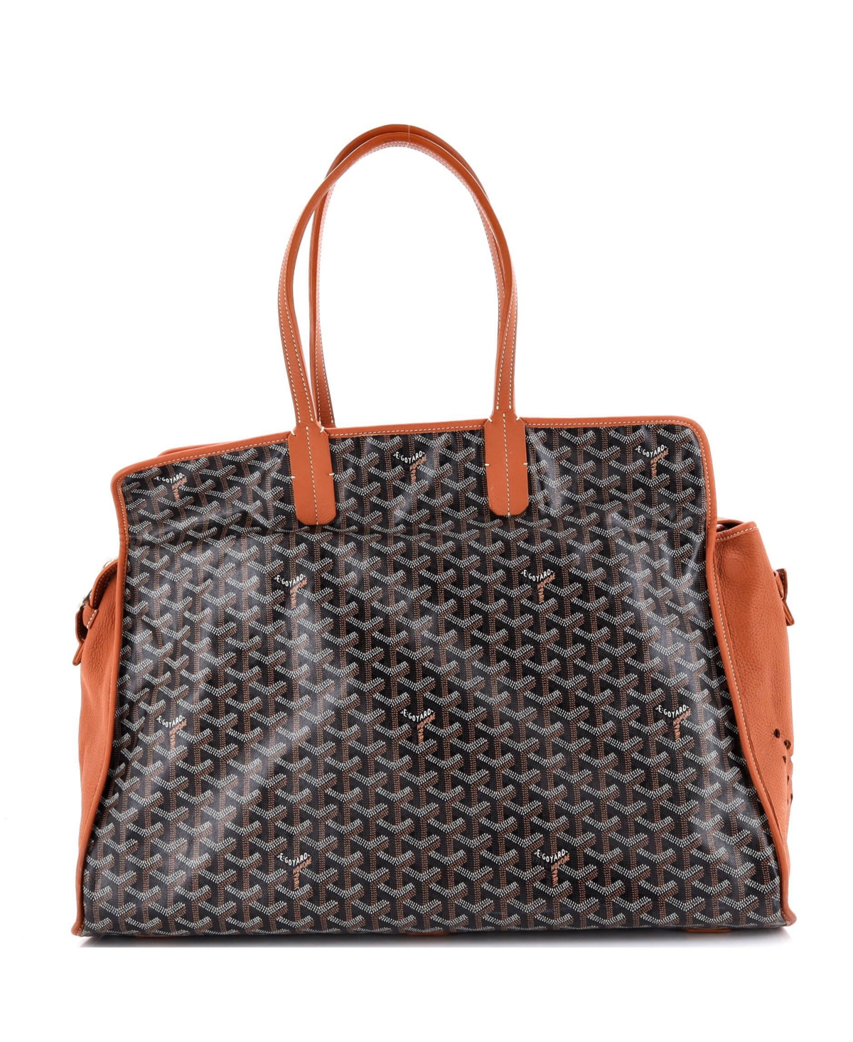 Pre-Owned Goyard Gm Hardy Pet Carrier Coated Canvas