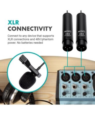LV4-O2 Omnidirectional Lavalier Mic Set - XLR Phantom Powered