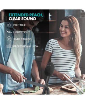 Wireless Mini Wireless Microphone for iPhone Podcast Equipment Bundle with WMX-HM Handle (Lightning)