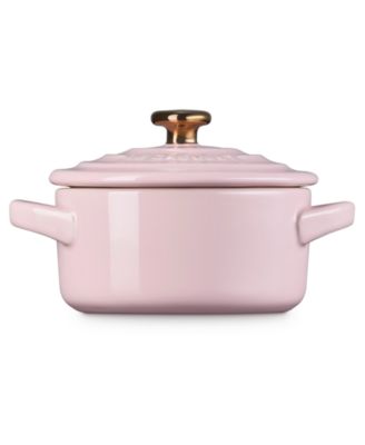 Figural Heart Collection Stoneware 8 oz. Mini Round Cocotte