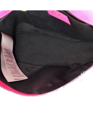 East West Medusa Icon Chain Flap Bag Quilted Tweed