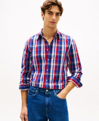 Men's Regular Flex Poplin Multi-Check Shirt