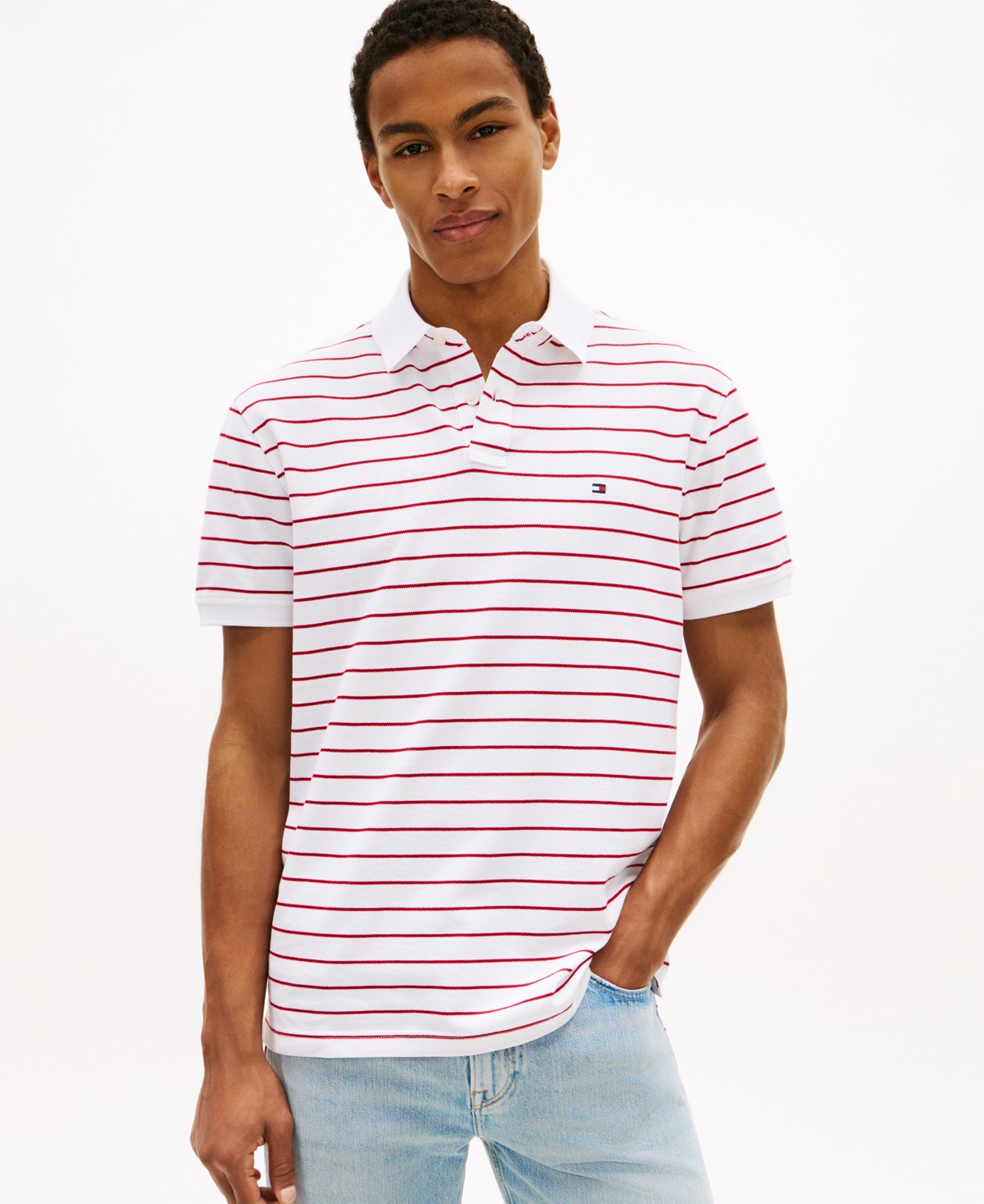 Мужские Tommy Hilfiger Men's Cotton Classic Fit 1985 Polo Shirts — фото 1
