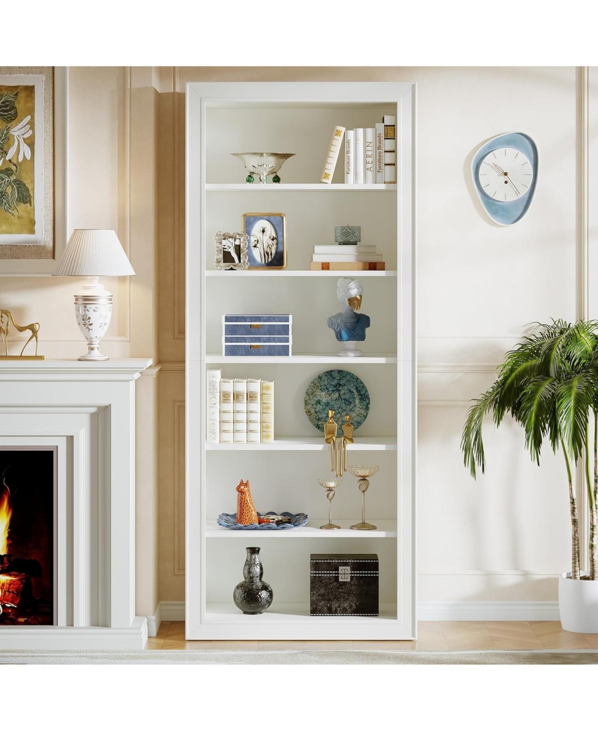 Tribesigns 75" Tall Bookcase, 6-Tier Modern Bookshelf Open Display Storage Shelves, Floor Standing Large Book Shelf