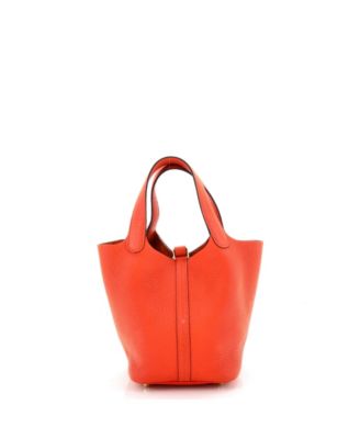 Pre-Owned HERMES PM Picotin Lock Bag Clemence