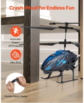 Remote Control Helicopter with LED Lights Gyro Stabilization and Modular Battery