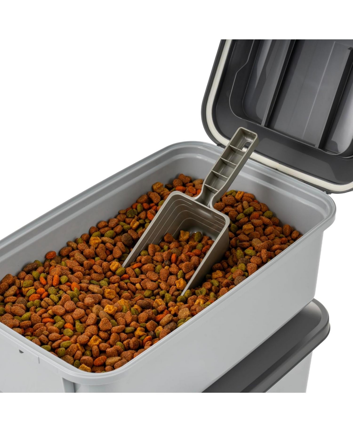 Iris Usa WeatherPro Airtight Pet Food Storage Container, 14 lbs, Gray, 2Pk