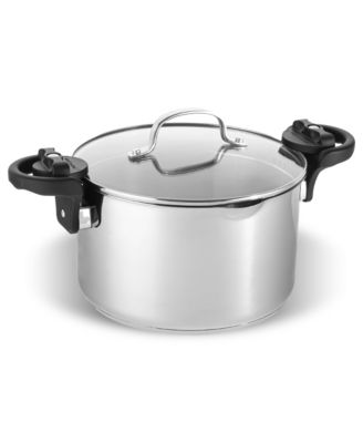   5 Qt. Stainless Steel Pasta Pot with Twist and Lock Handles