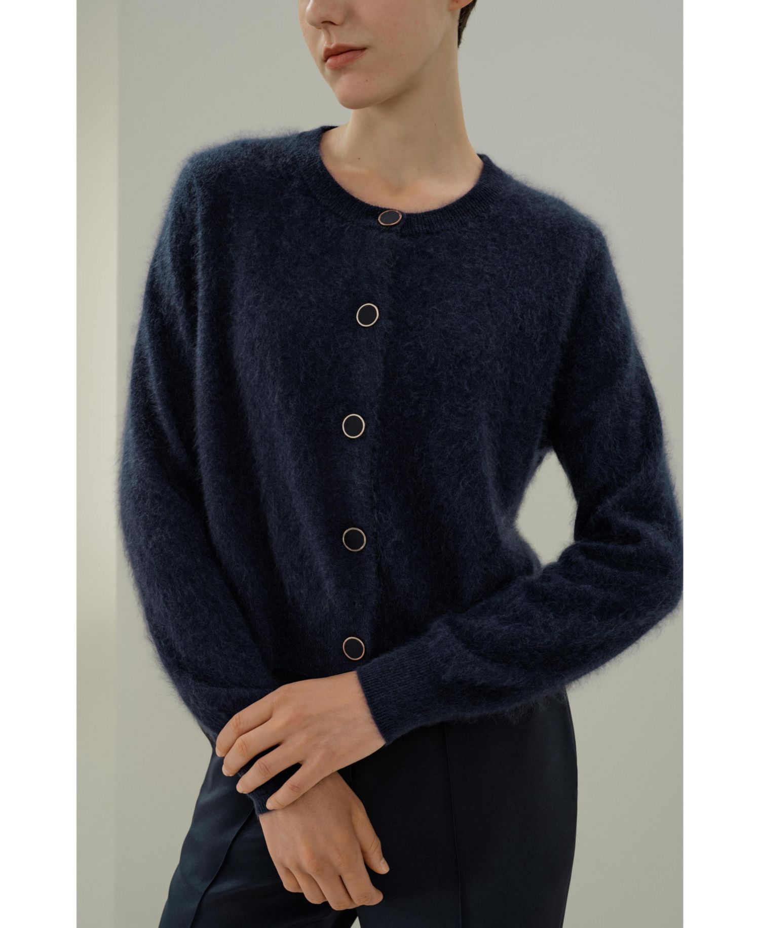 Women's Ultra-Soft Brushed Cashmere Cardigan