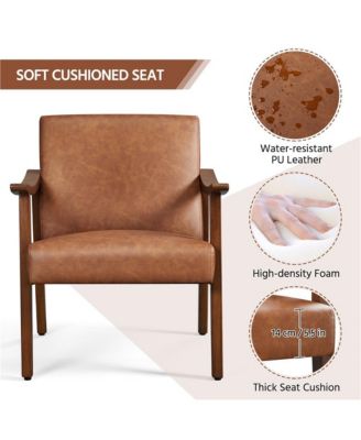 Modern Accent Chair Mid-Century Upholstered Armchair