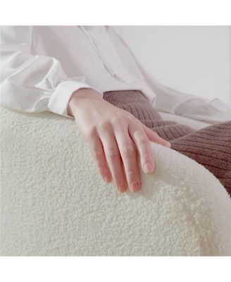 Boucle Club Chair Accent Barrel Chair Arm Chair