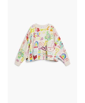 Girls Girls's 3/4 sleeve with lettering sweatshirt