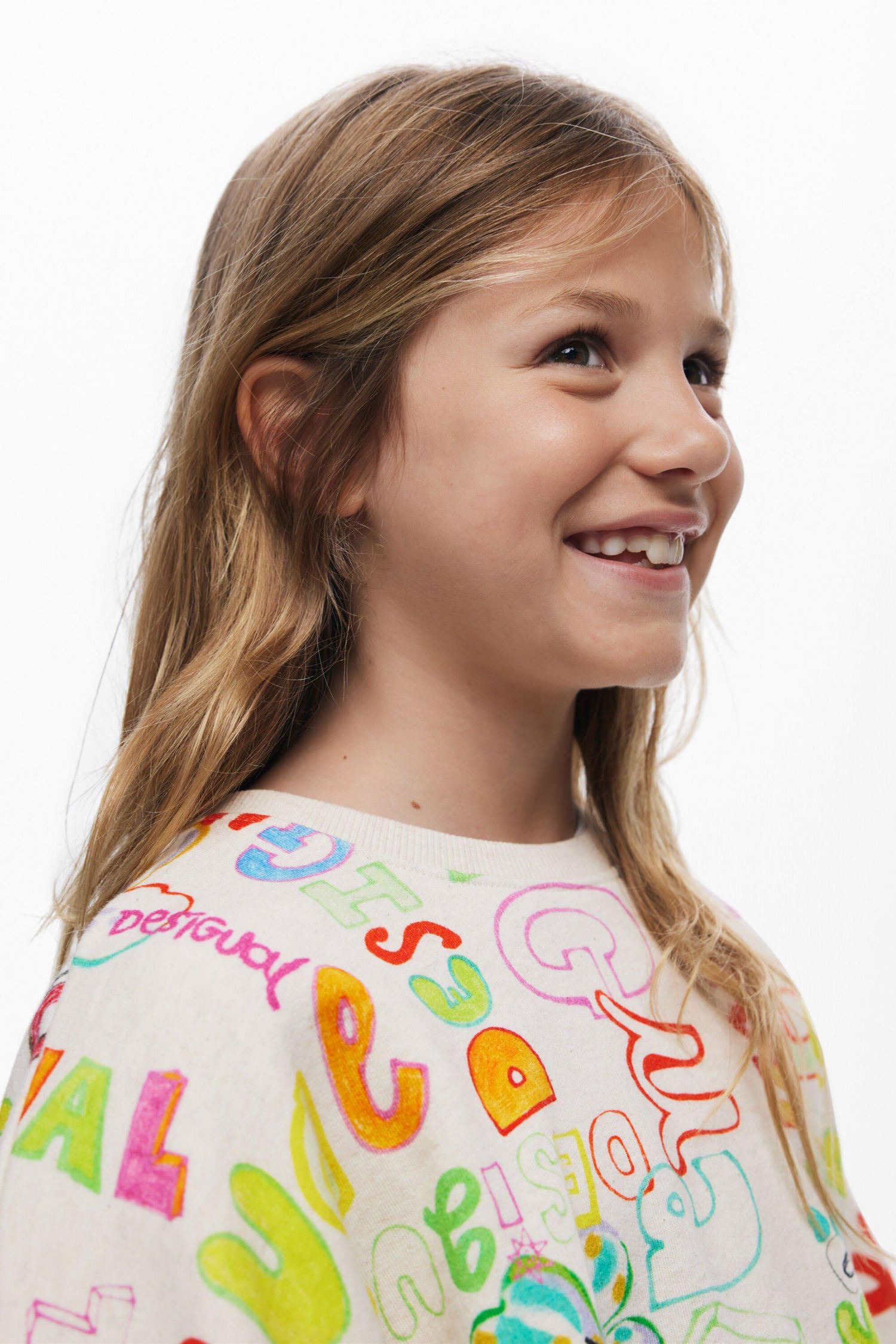 Girls Girls's 3/4 sleeve with lettering sweatshirt