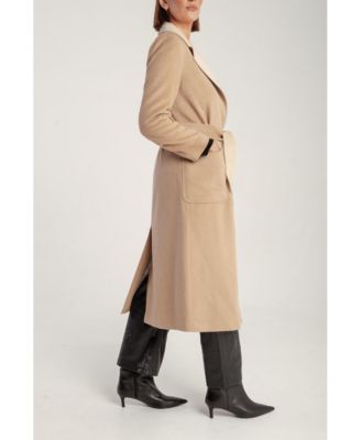 Women's Cashmere Belted Wrap Coat