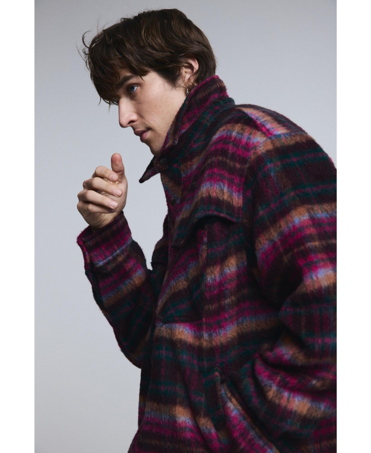 Desigual Men's Checkered jacket with pockets