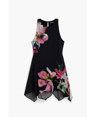 Women's Asymmetric floral dress