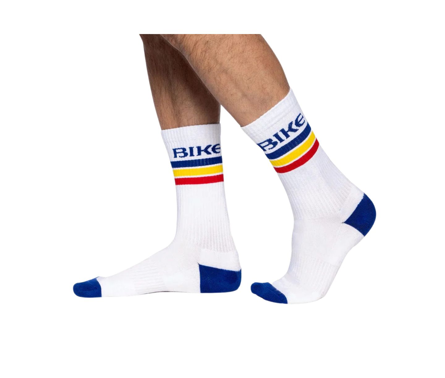 Носки для мужчин, средней высоты — BIKE Athletic, цвет: Белый — фото 2
