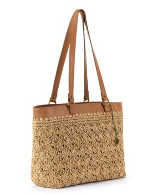 Metro Straw Large Tote Bag