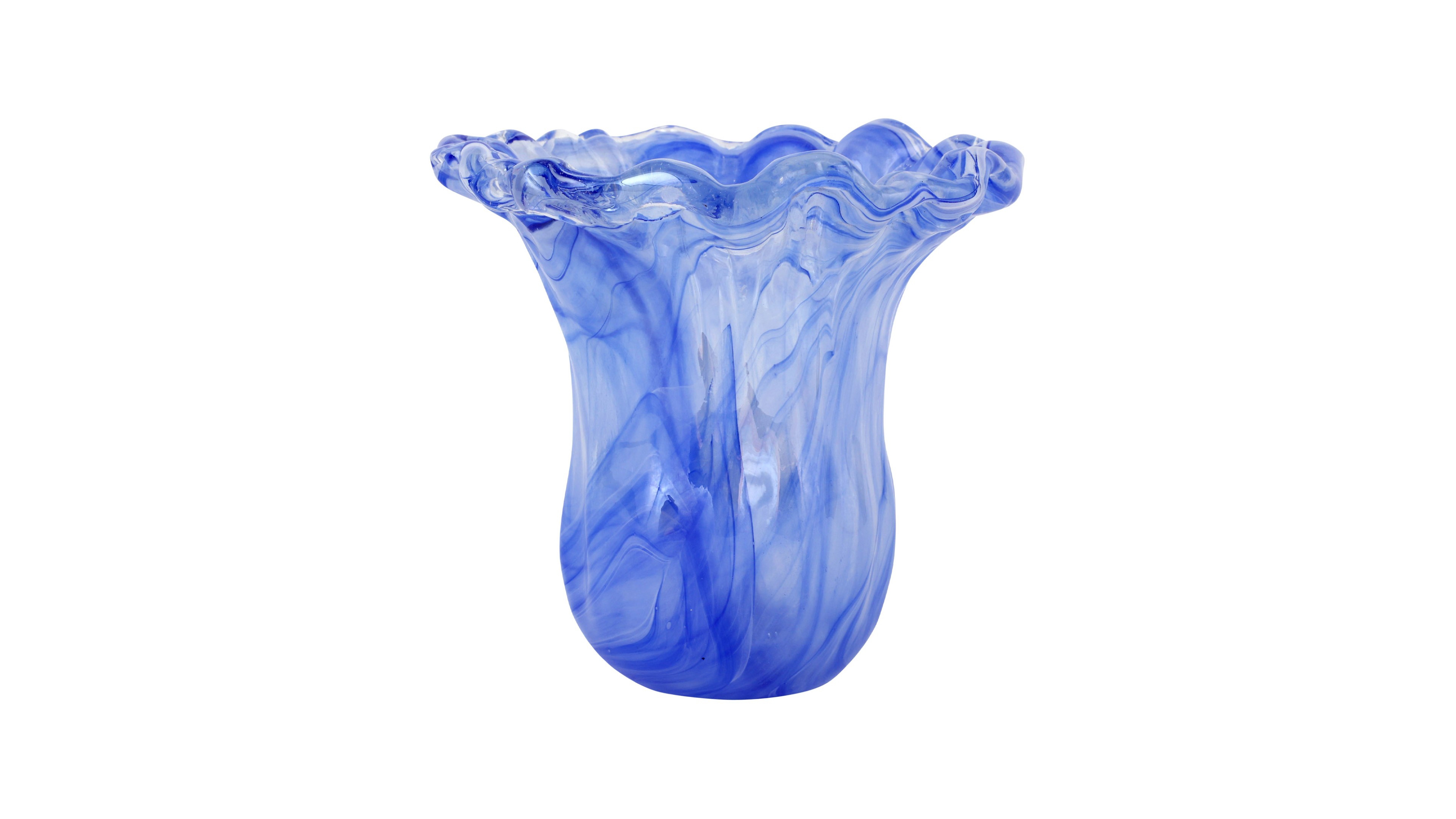 Vietri Onda 32 oz. Glass Small Tulip Vase