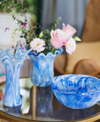 Onda 8 oz. Glass Twisted Flower Vase