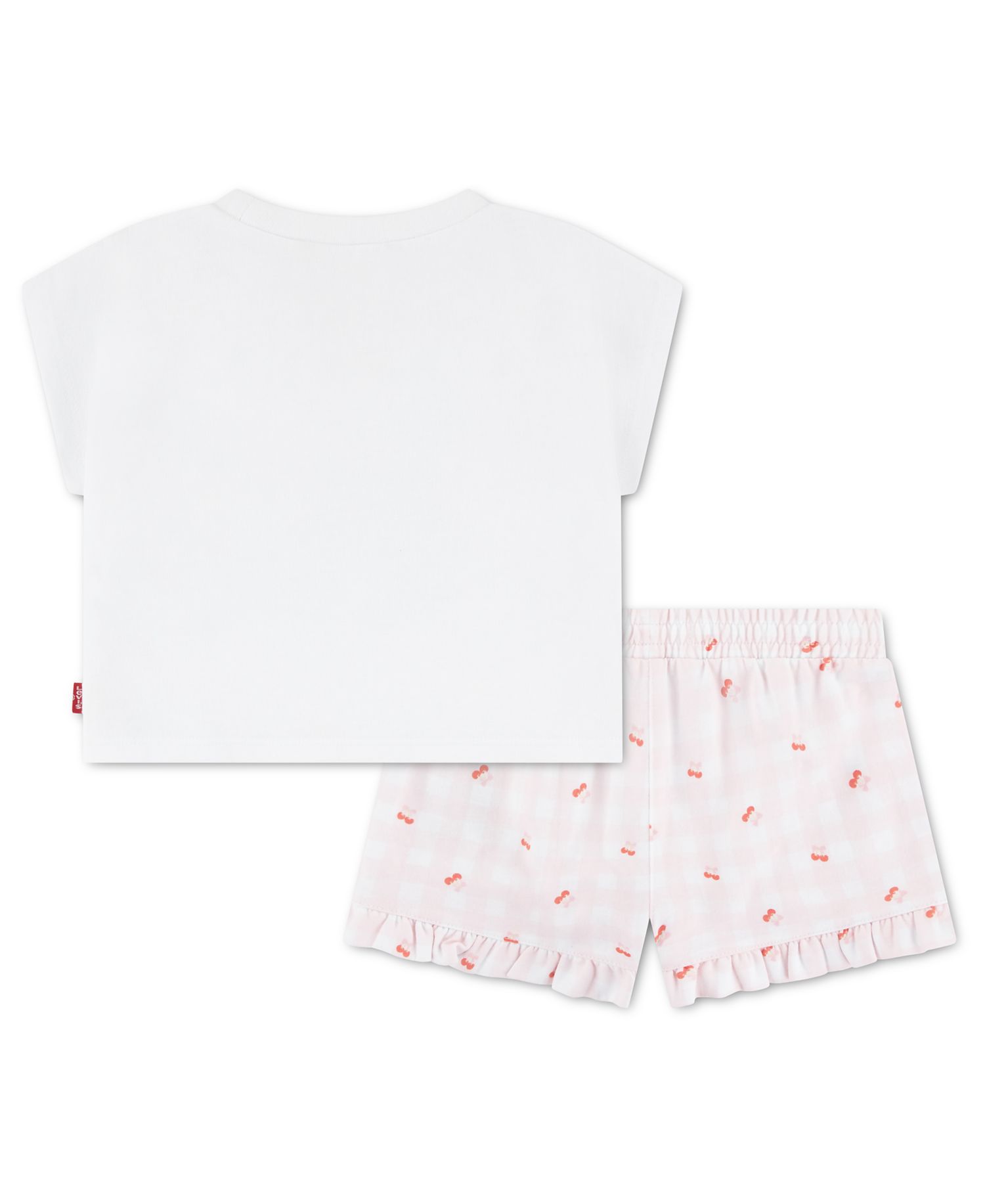 Baby Girls' Crewneck T-Shirt and Woven Shorts, 2-Piece Set