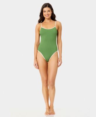 Women's Wide Rib High-Leg One-Piece Swimsuit