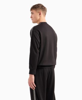 Men's Striped Sleeve Logo Sweatshirt