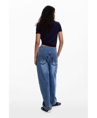 Women's Balloon jeans with seams
