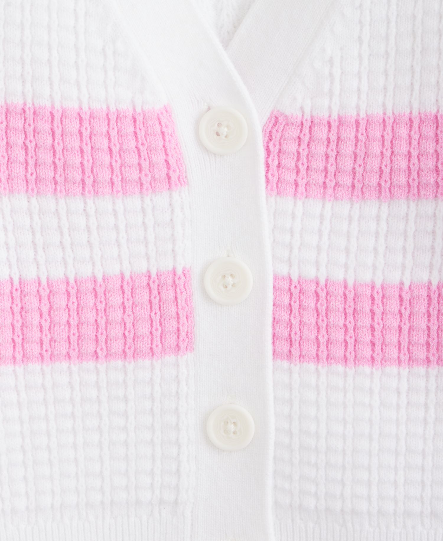 Girls' 5-20 Striped Cardigan