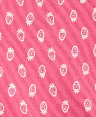Girls' 5-20 Strawberry-Print Apron Tank Top