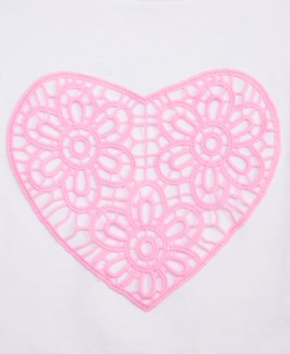 Girls' XS-XL Heart Relaxed Cropped Tee