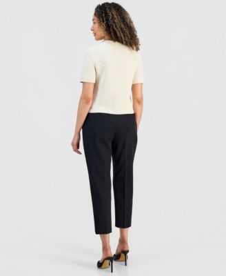 Petite Mid-Rise Slim Trousers