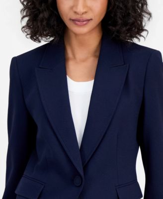 Women's One-Button Peak-Lapel Blazer