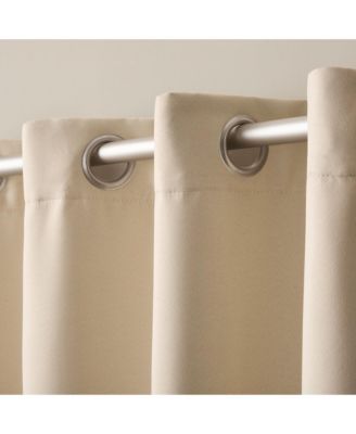 Oslo Double Layer Indoor Curtains, Room Darkening and Sheer, Grommet Top, Energy Efficient, 2-Pack Set