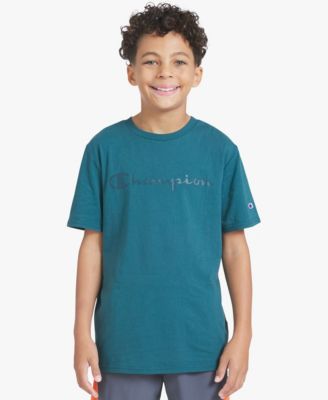 Boys' 8-20 Silicone Logo Crewneck T-Shirt