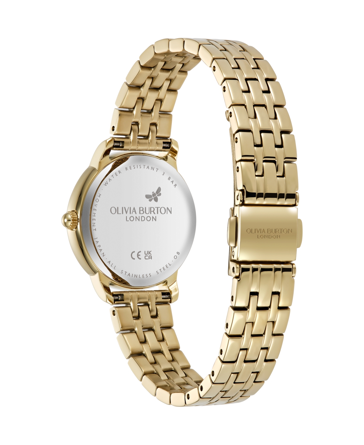 Olivia Burton Women's Westbourne Gold Tone Stainless Steel Bracelet Watch, 30mm