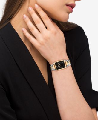 Unisex Elliot Two Tone Stainless Steel Bracelet Watch, 32x26mm