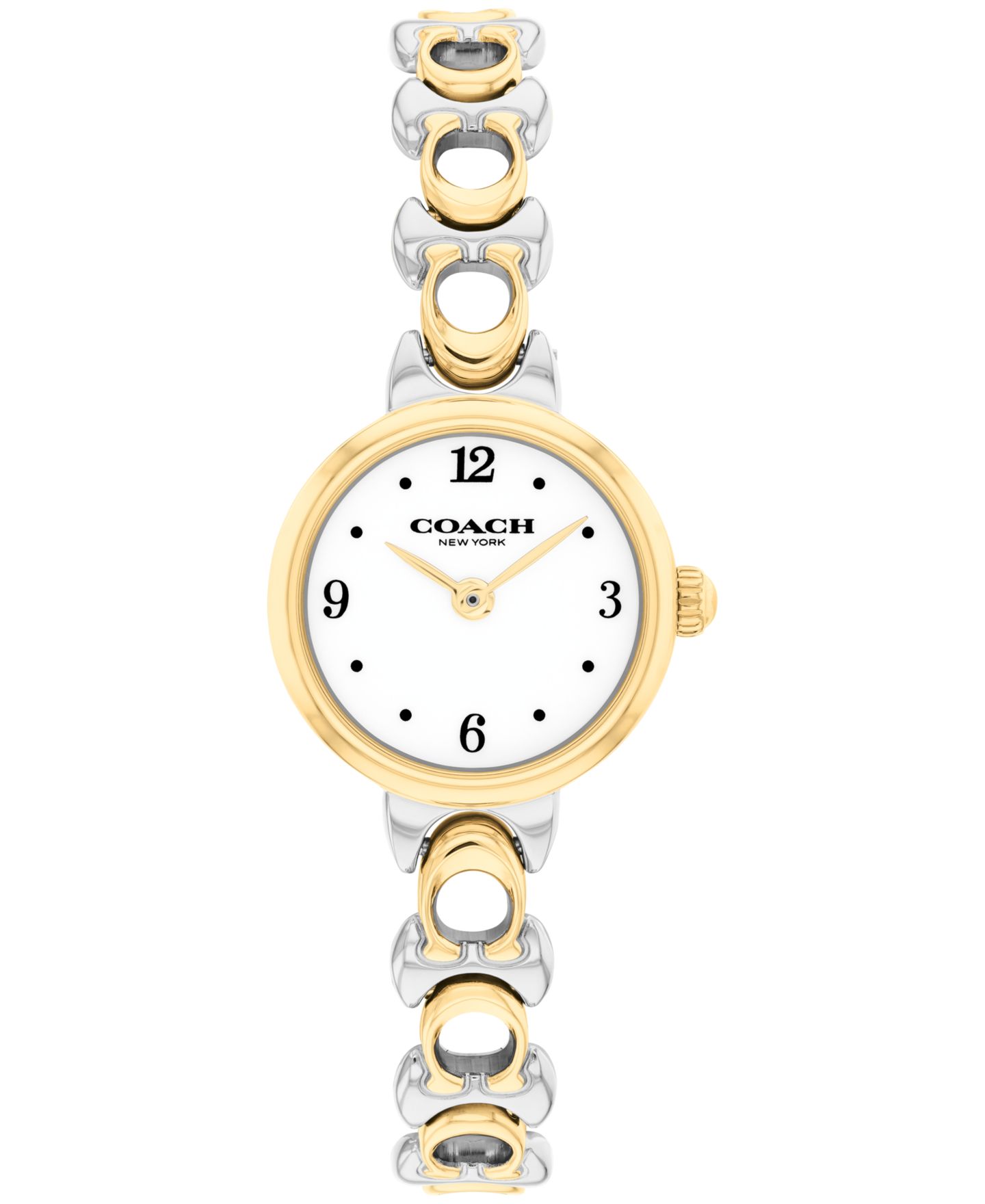 Женские часы COACH Iris Two Tone Stainless Steel Bracelet Watch, 22.5mm — фото 1