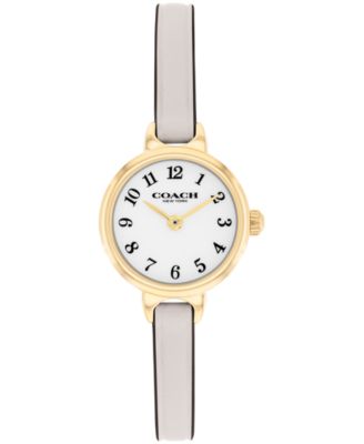 Women's Iris Chalk Leather Strap Watch, 22.5mm