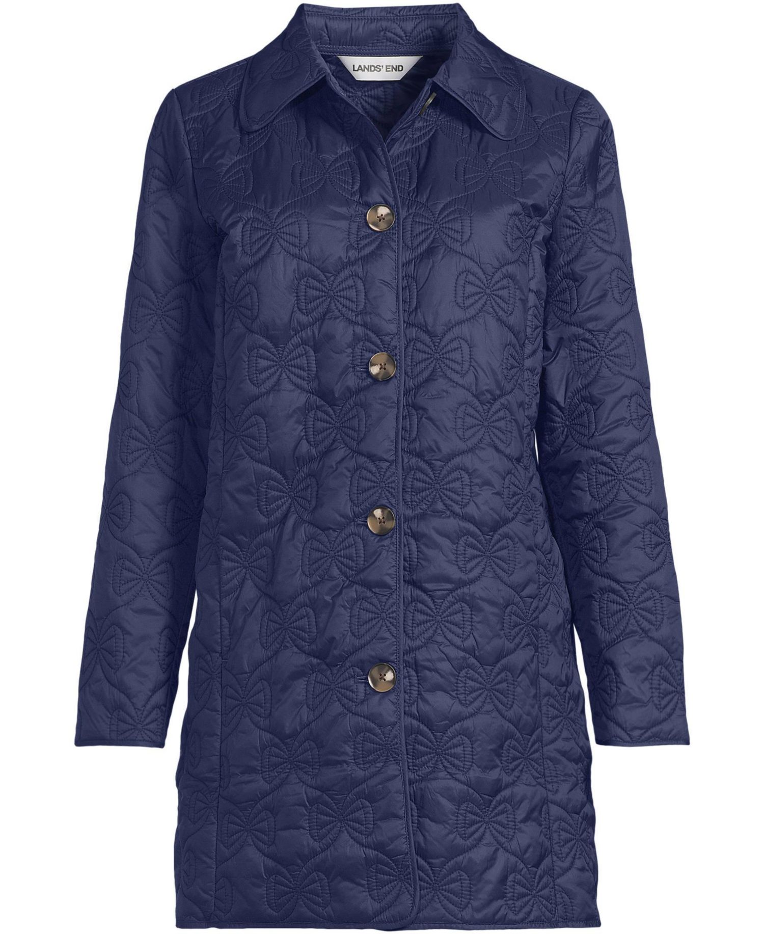 Women's Bow Quilted Insulated Coat