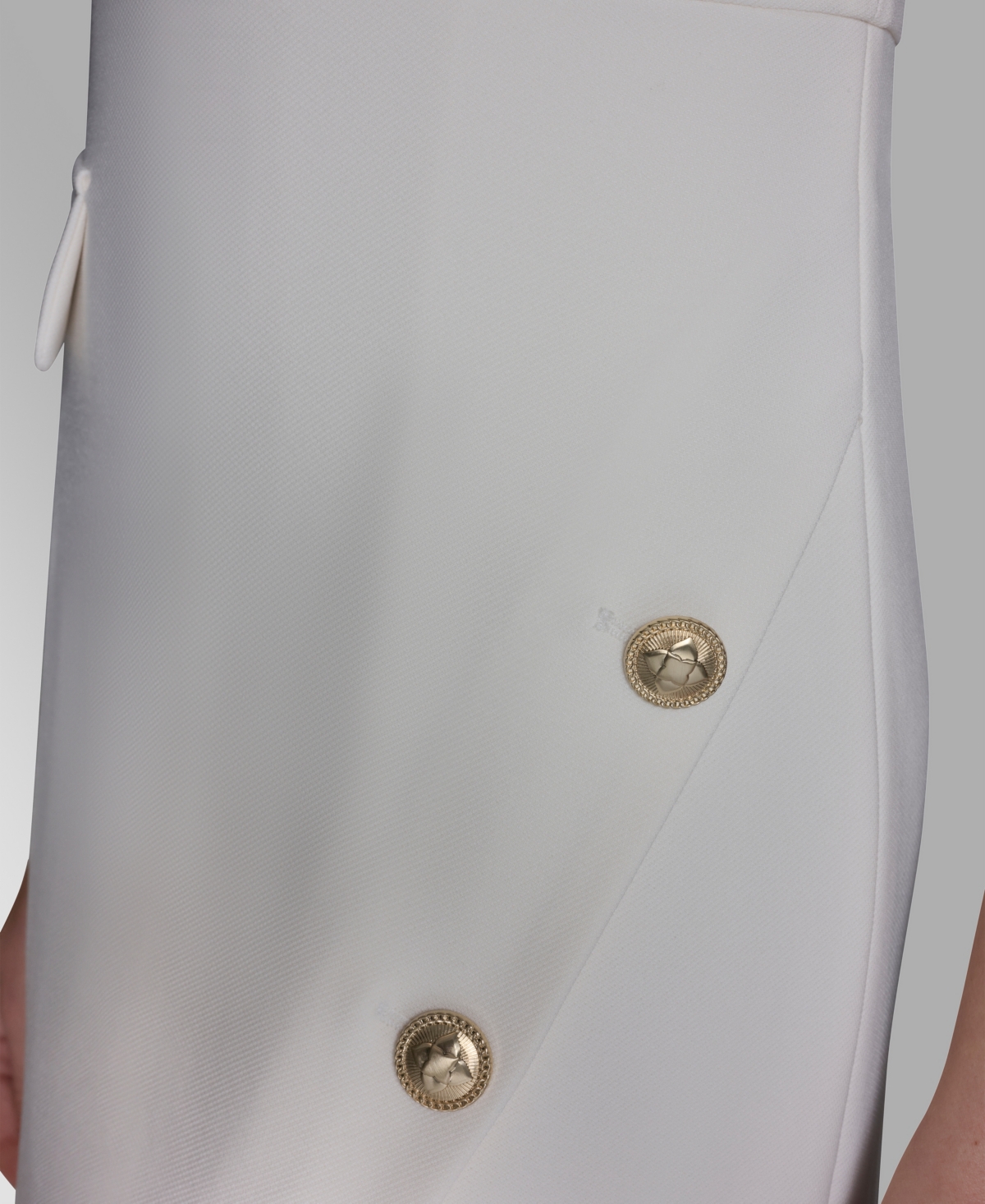 Bcbg Women's Crewneck Twill Asymmetrical Sheath Dress