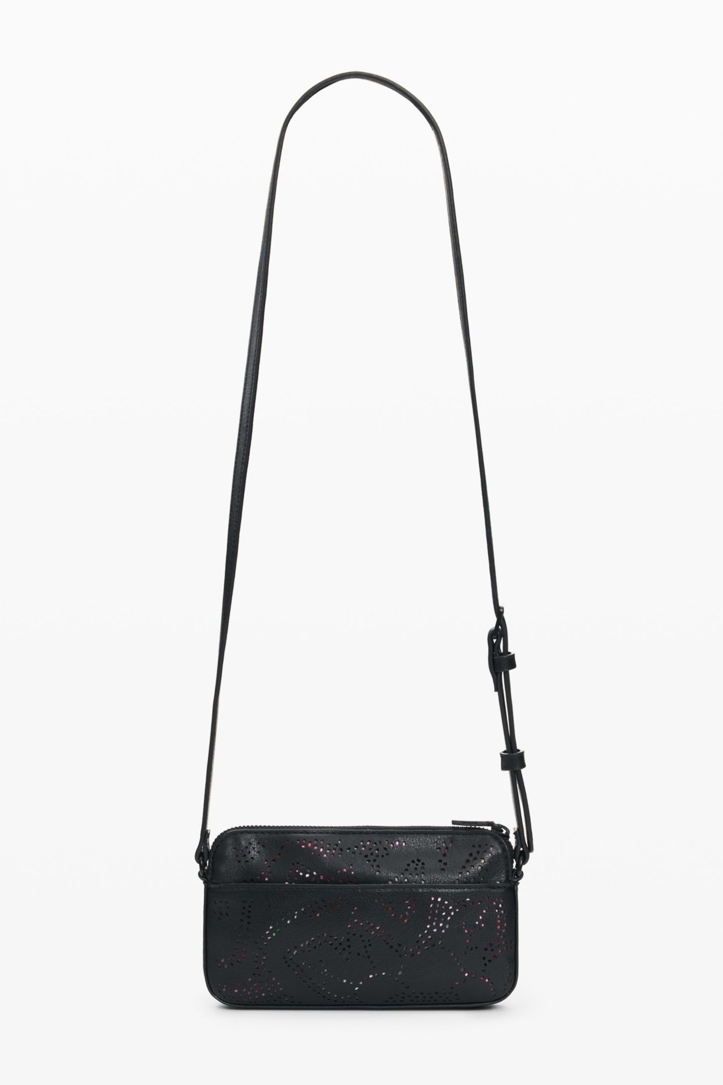 Сумка Desigual Small charm crossbody purse, цвет: Чёрный — фото 2