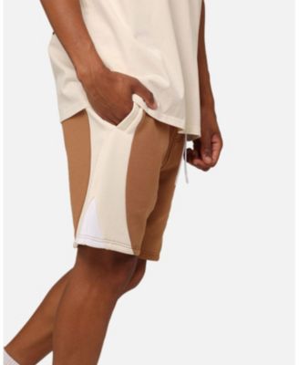 Men's C Star Panelled Shorts Tobacco