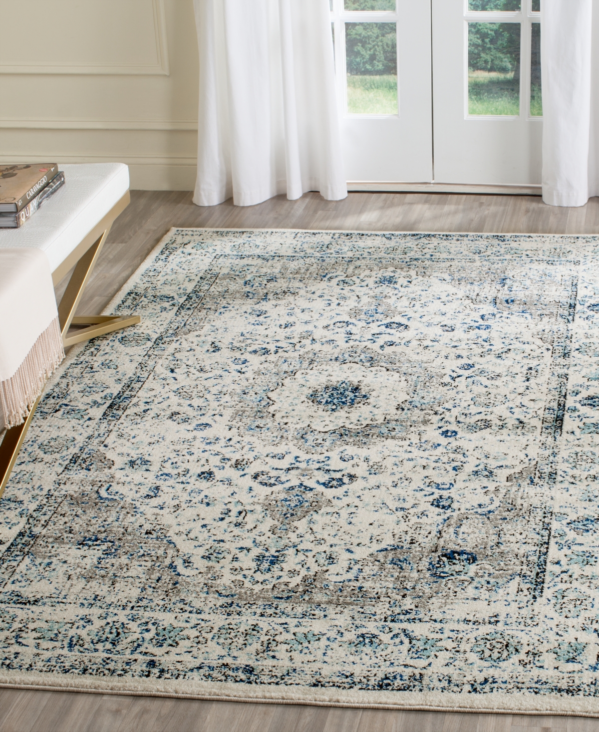 Safavieh Evoke EVK220 Area Rug -Ivory