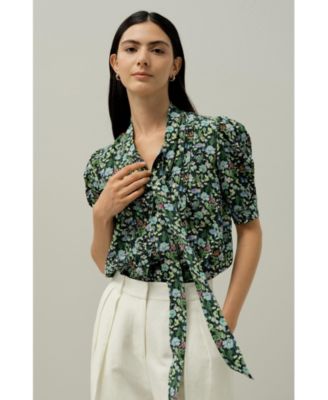 Women's Puff-Sleeve Blouse - Made With Liberty Fabric