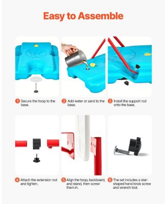 Kids Adjustable Basketball Hoop Set with Height Adjustment and Indoor Outdoor Play Accessories