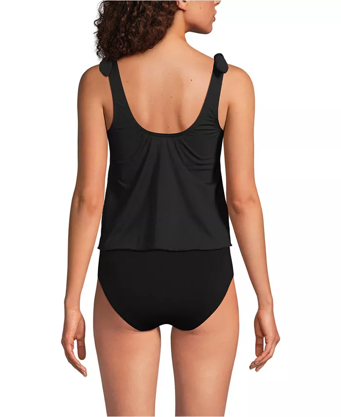 Women's Tie Shoulder Flutter Tankini Top 22.5" - thumbnail 10